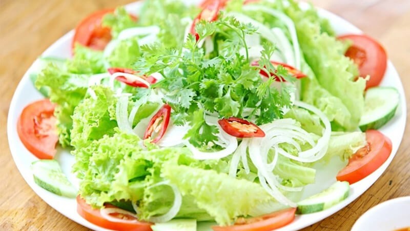 Salad xà lách là món ăn rất được ưa chuộng